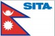 Nepalese flag with SITA logo