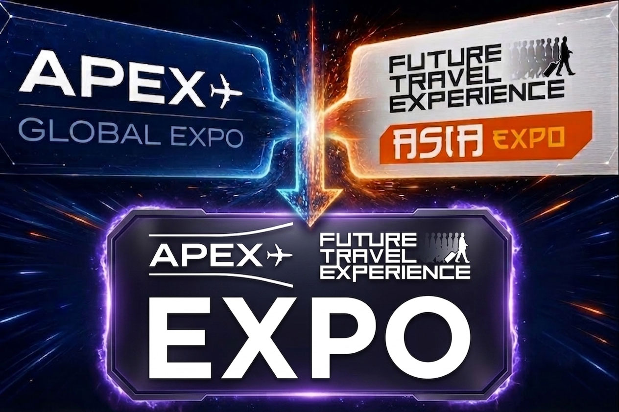 APEX Global EXPO and FTE Asia Expo uniting under one roof logo theme graphic