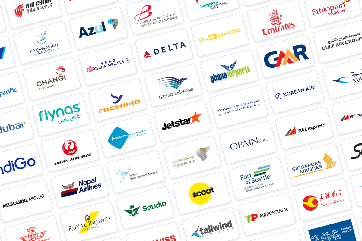 Leading global airline and airport brands attending the Singapore event