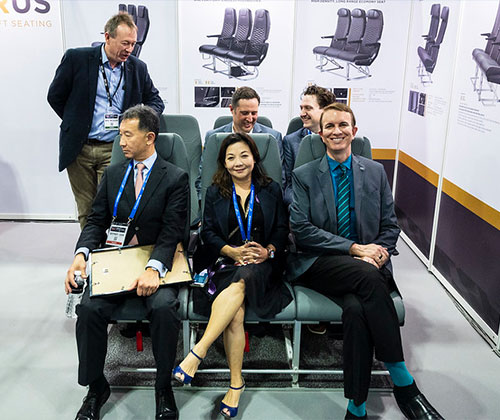 Inflight Innovation Pavilion featuring next-gen cabin interiors and seating