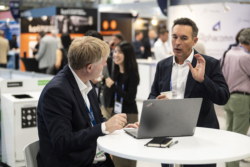 Delegates networking during the FTE Marketplace Speed Networking Forum