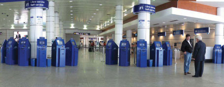 Check-In Terminal Kiosks Mark Stokes, director of IT, Brock Solutions: “There are more and more discussions with airports and others in the industry, especially in the United States, where self-tagging is very much at an early stage. We think self-tagging will be an important part of improving baggage options.”