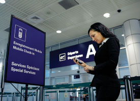 Check-In Services Rostworowski: “With a number of self-service innovations available for use, Montréal-Trudeau International Airport is becoming a leader in simplifying – and speeding up – the airport process for passengers, making life easier for travellers and airlines alike.”