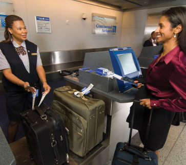 Technology is developing so that in the future, customers will be able to tag their own bags using a kiosk.