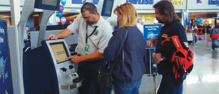 Fastrack travel kiosk The ‘fast travel initiative’ – a series of six projects designed to streamline the airport experience for passengers and pare back operational costs for carriers. This will be achieved through multi-functional common use self-service (CUSS) kiosks and the IATA 2D bar codes on mobile phones.
