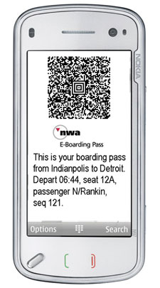 Mobile Check-In Boarding Pass Mobiqa’s mobi-pass service is now ‘live’ with Northwest and Qatar Airways and is in the trial stage with a number of other airlines in Europe and the Middle East.