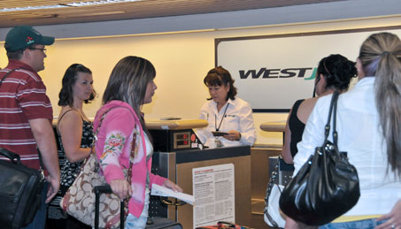 SITA began testing at Orlando in January, with WestJet passengers checked-in and boarded using the CUPPS technology.