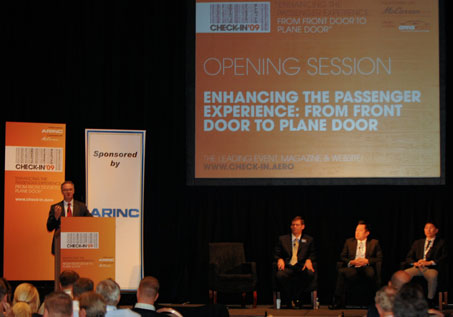 Check-In '09 Opening Session Over 250 delegates from all over the world attended Check-In '09 to learn about the latest advances in passenger and baggage processing.