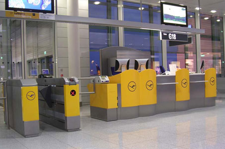 Lufthansa’s self-boarding gates at Munich Airport