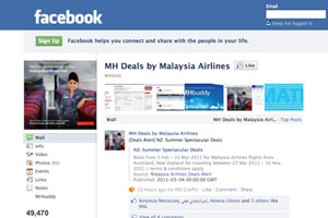 Malaysia Airlines launches Facebook ticket sales and check-in