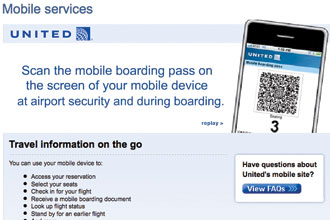 United expands mobile check-in and paperless boarding