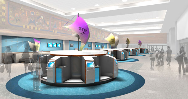 Hawaiian Airlines will replace its existing check-in facilities at Honolulu with six check-in ‘islands’, each of which will include eight self-service stations.