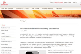 Emirates is latest airline to offer mobile boarding