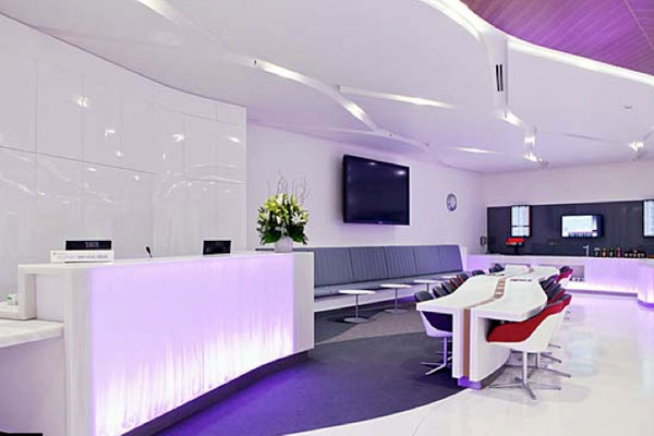 The new Virgin Australia lounge is the first step of the overhaul of the Brisbane Airport domestic terminal.