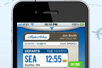 Alaska Airlines adds check-in and boarding pass to iPhone app