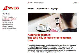 Swiss introduces automatic check-in