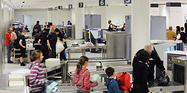 The current scanner equipment in place at Sydney Airport.