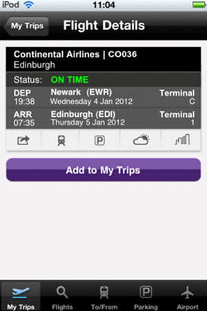 Edinburgh Airport launches mobile app