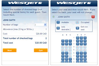 WestJet adds new self-service options for web, mobile and kiosk