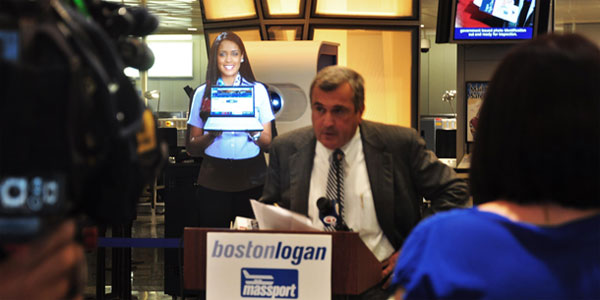 Virtual assistant at Boston Logan International Airport Virtual assistant at Boston Logan International Airport