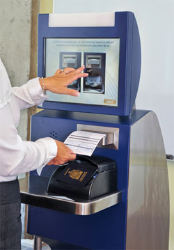 Montréal-Trudeau Airport automated border control kiosk