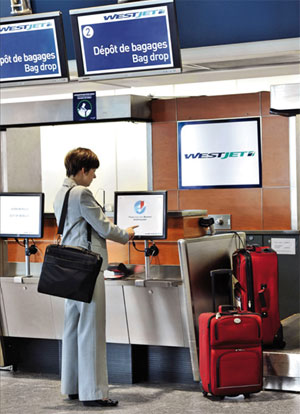 Westjet Montréal-Trudeau Airport Bag Drop