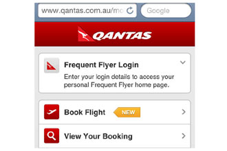 Qantas introduces mobile booking and payment