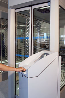 The installation of the four e-gates at Marseille Provence Airport is designed to expedite and further secure the immigration process. (Photo credit: Gérard Vouillon/Morpho)