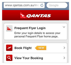 Qantas introduces mobile booking and payment
