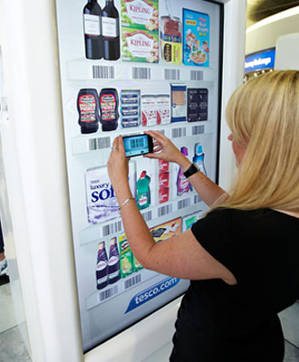 Tesco opens ‘virtual store’ at Gatwick Airport