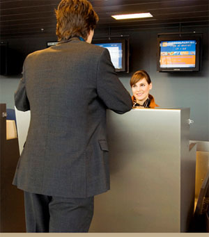 Wireless, mobile check-in desks have been installed at Soekarno-Hatta International Airport and Ngurah Rai International Airport to ease congestion at peak times. Wireless, mobile check-in desks have been installed at Soekarno-Hatta International Airport and Ngurah Rai International Airport to ease congestion at peak times.