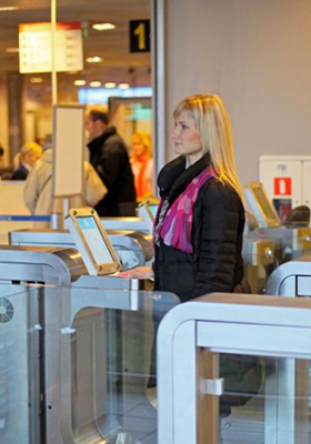 Riga Airport automates border control entrance Riga Airport automates border control entrance