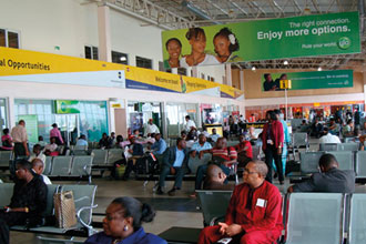 Free WiFi for first time in African airport terminal