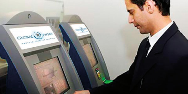 The US’ Global Entry programme uses biometric technology to verify the identity of registered passengers through fingerprint recognition.