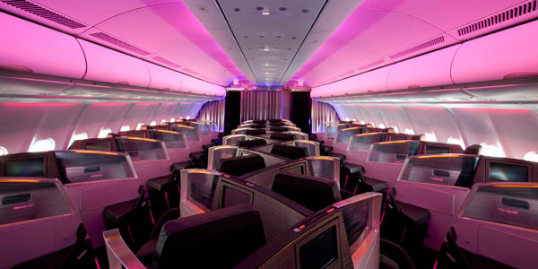 Virgin Atlantic’s award winning upper class cabin