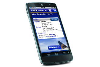 United enhances mobile app and offers mobile boarding pass scanning