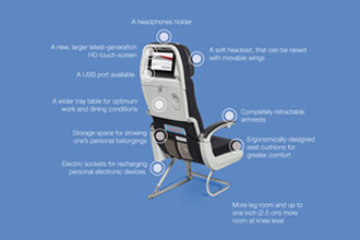 Air France unveils new Economy seats with power sockets and larger IFE screens