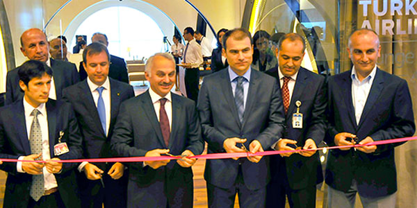 The special ceremony to mark the opening of Turkish Airlines' new Arrivals Lounge at Istanbul Ataturk Airport