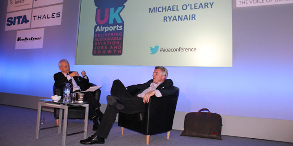 Ryanair CEO Michael O’Leary at AOA conference