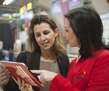 Iberia iPad terminal-based staff 