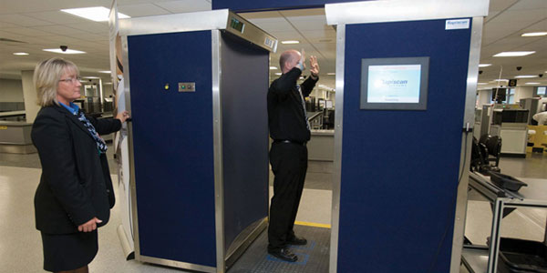 Manchester Airport full body scanners