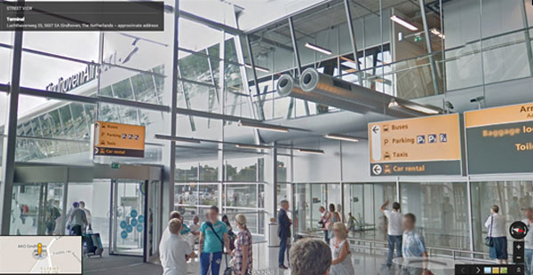 Google Indoor Street View extended to 16 airports