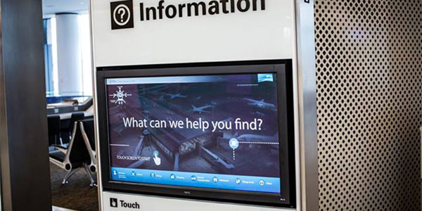San Francisco Airport installs interactive wayfinding screens