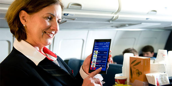 Delta Cabin crew - Nokia Lumia 1520 phablets 