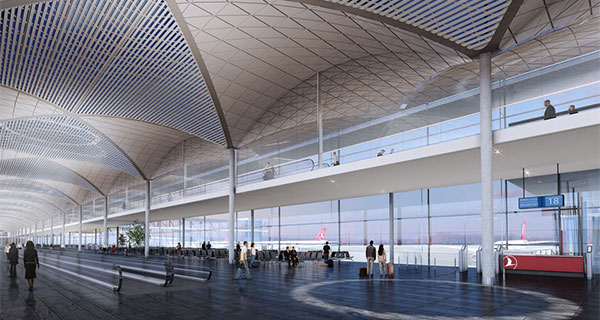 Istanbul New Airport - Vaulted Ceilings