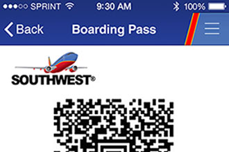 Southwest Airlines’ mobile boarding pass available at five more airports