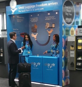 AirPortr baggage delivery service at London City Airport