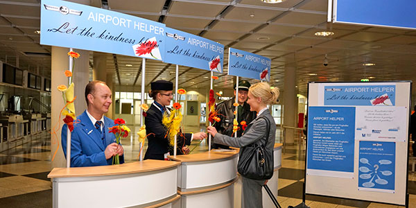 Munich Airport employs dedicated Airport Helpers