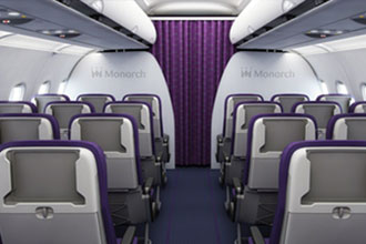 Monarch to install non-reclining seats with tablet holder