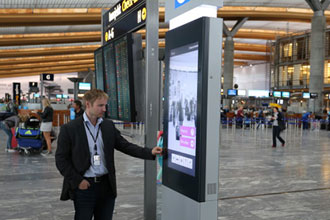 Oslo Airport installs self-service wayfinding kiosks